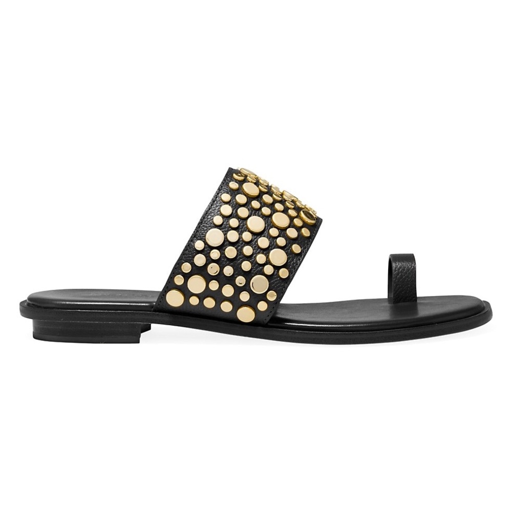 NWT Michael Kors Sonya Flat Leather Sandals - Picture 2 of 5